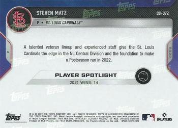 2022 Topps Now Road to Opening Day St. Louis Cardinals #OD-372 Steven Matz Back