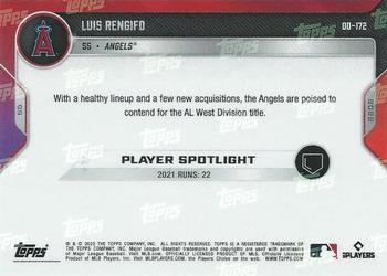 2022 Topps Now Road to Opening Day Los Angeles Angels #OD-172 Luis Rengifo Back