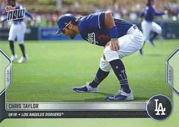 2022 Topps Now Road to Opening Day Los Angeles Dodgers #OD-410 Chris Taylor Front