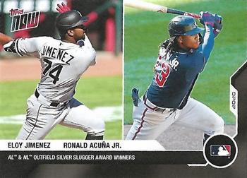 2020-21 Topps Now Off-Season #OS-26 Eloy Jimenez / Ronald Acuna Jr. Front