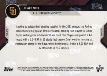 2020-21 Topps Now Off-Season #OS-36 Blake Snell Back