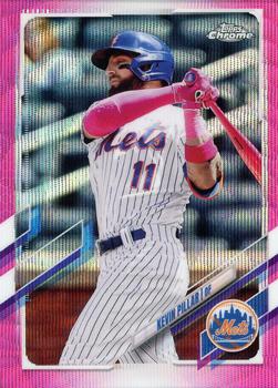 2021 Topps Chrome Update - Pink Wave Refractor #USC6 Kevin Pillar Front