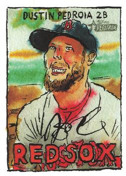 2022 Topps Spotlight 70 II by Andy Friedman #6 Dustin Pedroia Front