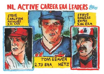 2022 Topps Spotlight 70 II by Andy Friedman #19 1984 NL ERA Leaders (Steve Carlton / Tom Seaver / Steve Rogers) Front