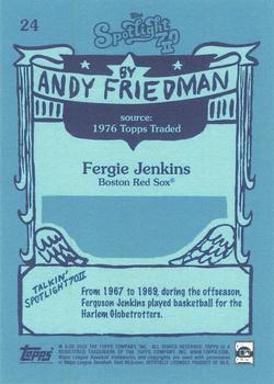 2022 Topps Spotlight 70 II by Andy Friedman #24 Fergie Jenkins Back