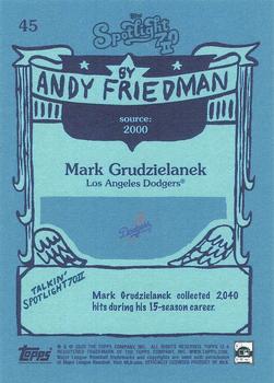 2022 Topps Spotlight 70 II by Andy Friedman #45 Mark Grudzielanek Back