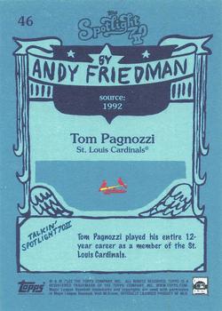 2022 Topps Spotlight 70 II by Andy Friedman #46 Tom Pagnozzi Back