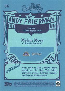 2022 Topps Spotlight 70 II by Andy Friedman #56 Melvin Mora Back