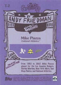 2022 Topps Spotlight 70 II by Andy Friedman - Twilight Chase #T-2 Mike Piazza Back