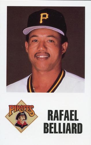 1988 Pittsburgh Pirates Schedule Postcards #NNO Rafael Belliard Front