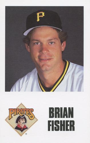 1988 Pittsburgh Pirates Schedule Postcards #NNO Brian Fisher Front