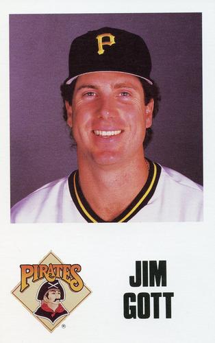 1988 Pittsburgh Pirates Schedule Postcards #NNO Jim Gott Front