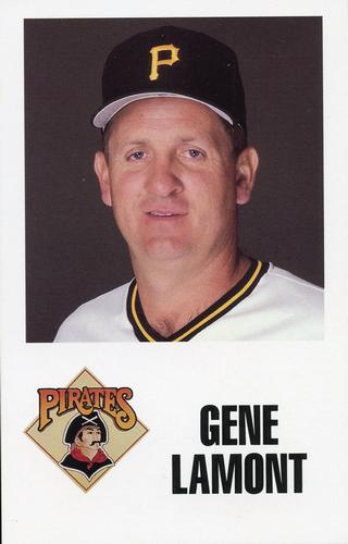 1988 Pittsburgh Pirates Schedule Postcards #NNO Gene Lamont Front