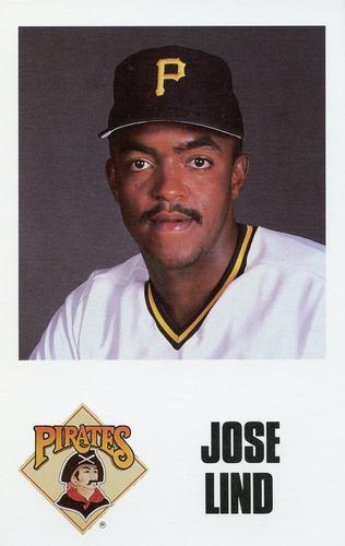 1988 Pittsburgh Pirates Schedule Postcards #NNO Jose Lind Front