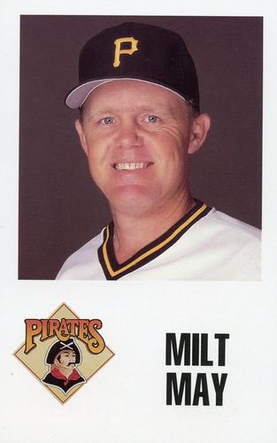 1988 Pittsburgh Pirates Schedule Postcards #NNO Milt May Front