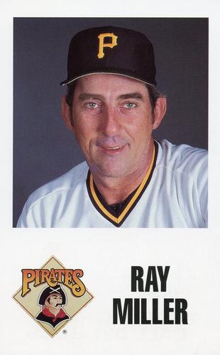 1988 Pittsburgh Pirates Schedule Postcards #NNO Ray Miller Front