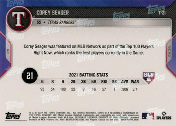 2022 Topps Now MLB Network's Top 100 #T-21 Corey Seager Back