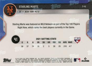 2022 Topps Now MLB Network's Top 100 #T-41 Starling Marte Back
