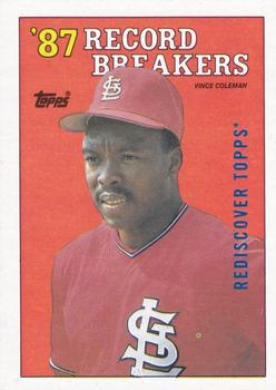 2017 Topps - Rediscover Topps 1988 Topps Stamped Buybacks Blue #1 Vince Coleman Front