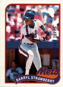 2017 Topps - Rediscover Topps 1989 Topps Stamped Buybacks Blue #300 Darryl Strawberry Front