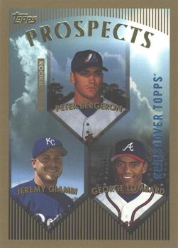 2017 Topps - Rediscover Topps 1999 Topps Stamped Buybacks Blue #207 Peter Bergeron / Jeremy Giambi / George Lombard Front