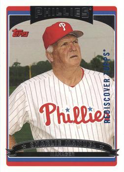 2017 Topps - Rediscover Topps 2006 Topps Stamped Buybacks Blue #286 Charlie Manuel Front