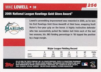 2017 Topps - Rediscover Topps 2006 Topps Stamped Buybacks Blue #256 Mike Lowell Back