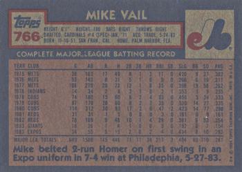 2017 Topps - Rediscover Topps 1984 Topps Stamped Buybacks Bronze #766 Mike Vail Back