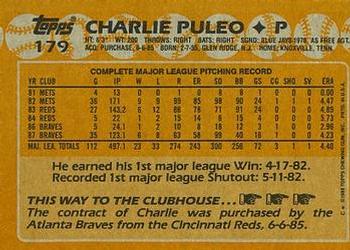 2017 Topps - Rediscover Topps 1988 Topps Stamped Buybacks Bronze #179 Charlie Puleo Back