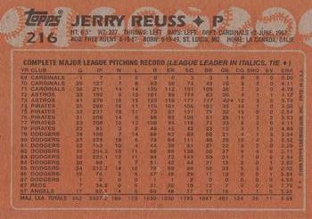 2017 Topps - Rediscover Topps 1988 Topps Stamped Buybacks Bronze #216 Jerry Reuss Back