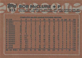 2017 Topps - Rediscover Topps 1988 Topps Stamped Buybacks Bronze #313 Bob McClure Back