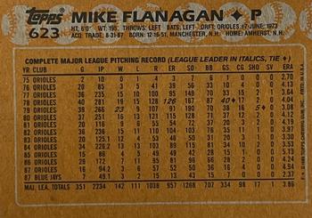 2017 Topps - Rediscover Topps 1988 Topps Stamped Buybacks Bronze #623 Mike Flanagan Back