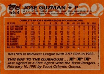 2017 Topps - Rediscover Topps 1988 Topps Stamped Buybacks Bronze #563 Jose Guzman Back