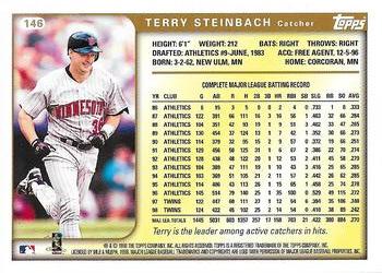 2017 Topps - Rediscover Topps 1999 Topps Stamped Buybacks Bronze #146 Terry Steinbach Back