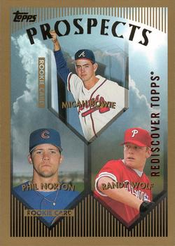 2017 Topps - Rediscover Topps 1999 Topps Stamped Buybacks Bronze #428 Micah Bowie / Phil Norton / Randy Wolf Front