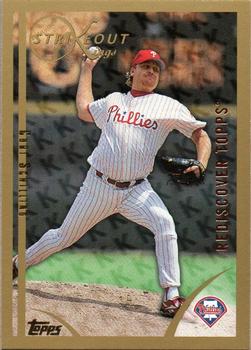 2017 Topps - Rediscover Topps 1999 Topps Stamped Buybacks Bronze #447 Curt Schilling Front
