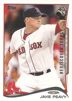 2017 Topps - Rediscover Topps 2014 Topps Stamped Buybacks Bronze #307 Jake Peavy Front