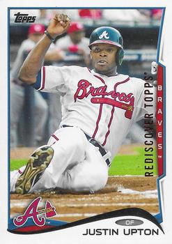 2017 Topps - Rediscover Topps 2014 Topps Stamped Buybacks Bronze #229 Justin Upton Front