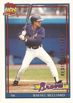 2017 Topps - Rediscover Topps 1991 Topps Traded Stamped Buybacks Bronze #9T Rafael Belliard Front