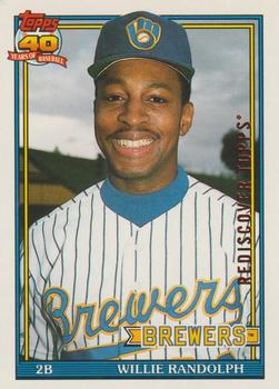 2017 Topps - Rediscover Topps 1991 Topps Traded Stamped Buybacks Bronze #95T Willie Randolph Front