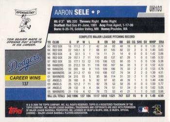 2017 Topps - Rediscover Topps 2006 Topps Updates & Highlights Stamped Buybacks Bronze #UH103 Aaron Sele Back