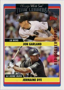 2017 Topps - Rediscover Topps 2006 Topps Updates & Highlights Stamped Buybacks Bronze #UH314 White Sox Team Leaders (Jon Garland / Jermaine Dye) Front