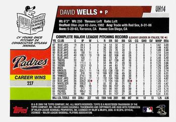 2017 Topps - Rediscover Topps 2006 Topps Updates & Highlights Stamped Buybacks Bronze #UH14 David Wells Back