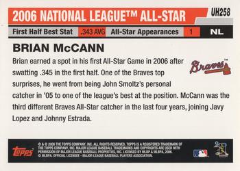 2017 Topps - Rediscover Topps 2006 Topps Updates & Highlights Stamped Buybacks Bronze #UH258 Brian McCann Back