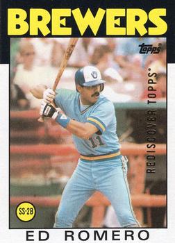 2017 Topps - Rediscover Topps 1986 Topps Stamped Buybacks Gold #317 Ed Romero Front