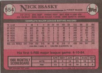 2017 Topps - Rediscover Topps 1989 Topps Stamped Buybacks Gold #554 Nick Esasky Back