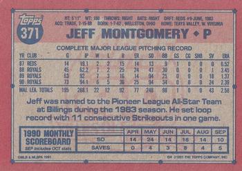 2017 Topps - Rediscover Topps 1991 Topps Stamped Buybacks Gold #371 Jeff Montgomery Back