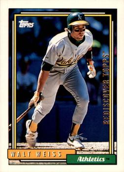 2017 Topps - Rediscover Topps 1992 Topps Stamped Buybacks Gold #691 Walt Weiss Front