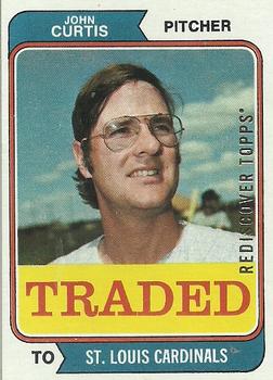 2017 Topps - Rediscover Topps 1974 Topps Traded Stamped Buybacks Gold #373T John Curtis Front