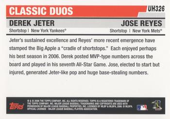 2017 Topps - Rediscover Topps 2006 Topps Updates & Highlights Stamped Buybacks Gold #UH326 Derek Jeter / Jose Reyes Back